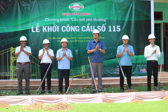 Khởi công cầu nối yêu thương số 115 - Cầu Mọc - xã Nánh Nghê, huyện Đà Bắc, tỉnh Hòa Bình
