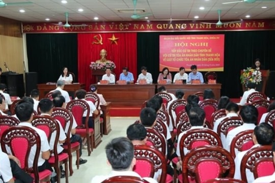 Hội nghị lấy ý kiến đóng góp dự thảo Luật Tổ chức TAND (sửa đổi)