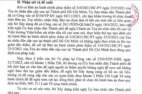Tp. Hồ Chí Minh: Bản án có hiệu lực pháp luật cần được thi hành