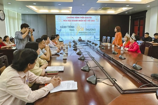 Hành trình trao yêu thương của đoàn Hoa hậu Doanh nhân đất Việt 2023