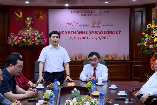 Báo Công lý kỷ niệm 22 năm ngày thành lập