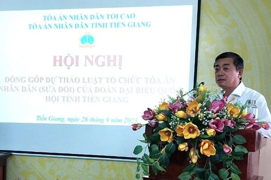 Hội nghị lấy ý kiến góp ý dự thảo Luật Tổ chức TAND (sửa đổi)