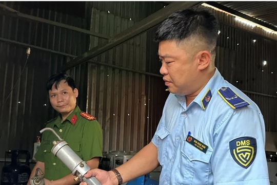 Phát hiện cơ sở chiết ga trái phép trong Khu Công nghiệp