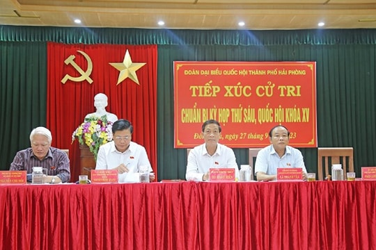 Cử tri Hải Phòng kiến nghị Trung ương xem xét nhiều vấn đề