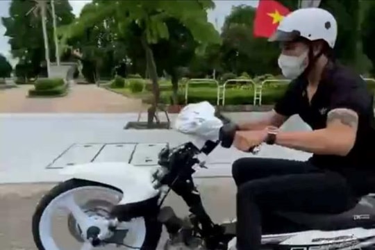 Qua video người dân cung cấp, xử lý thanh niên chạy xe máy bốc đầu