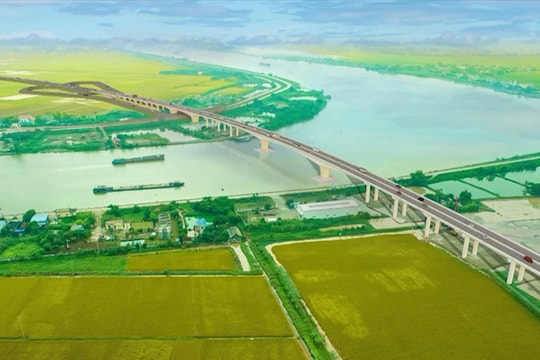 Triển khai dự án cầu vượt sông Đáy trên cao tốc Ninh Bình - Nam Định