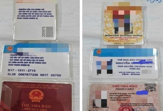 Tài xế dùng 3 thẻ nhà báo giả để giải quyết vi phạm nồng độ cồn