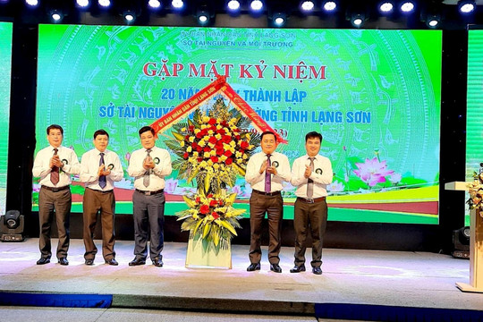 Sở Tài nguyên và Môi trường Lạng Sơn kỷ niệm 20 năm ngày thành lập