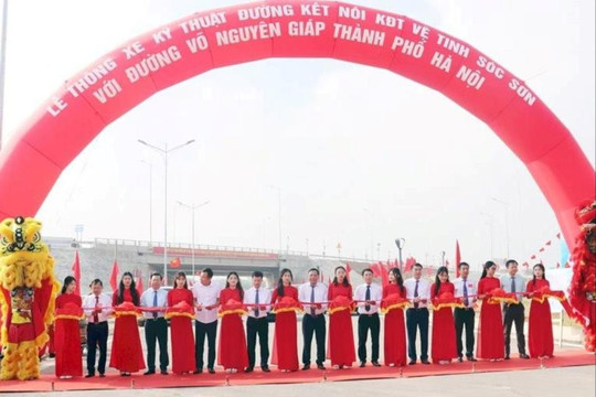 Thông xe đường nối trung tâm Hà Nội với Khu đô thị vệ tinh Sóc Sơn