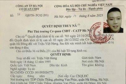 Công an Hà Nội truy nã đối tượng giết người sau khi hát karaoke