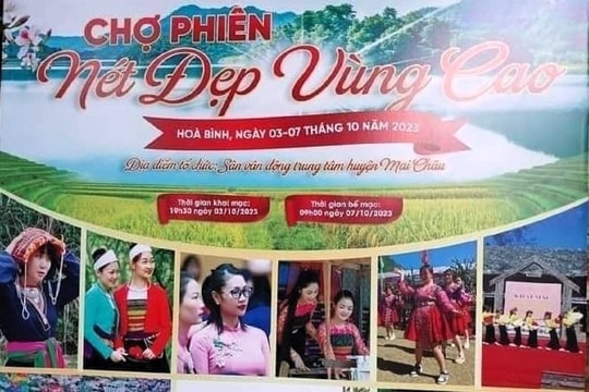 Rộn ràng phiên chợ vùng cao Hòa Bình năm 2023