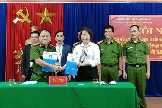 Hội An: Ký kết kế hoạch phối hợp phòng chống tội phạm lĩnh vực bảo hiểm xã hội