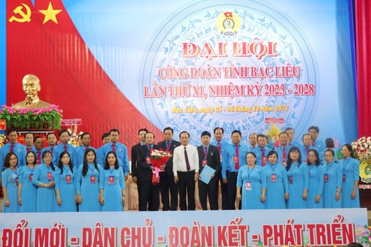 Đại hội Công đoàn tỉnh Bạc Liêu lần thứ XI thành công tốt đẹp