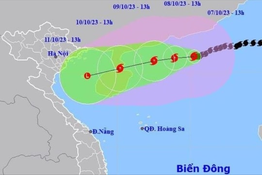 Bão Koinu diễn biến phức tạp, miền Bắc mưa lớn