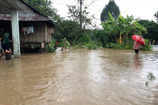 Gia Lai: Mưa lớn làm 2 thôn ở huyện Ia Pa bị chia cắt
