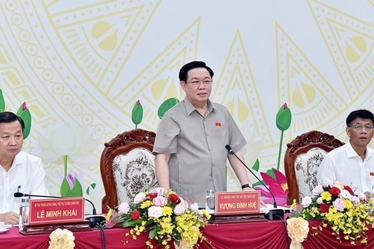 Chủ tịch Quốc hội làm việc với Ban Thường vụ Tỉnh ủy Sóc Trăng