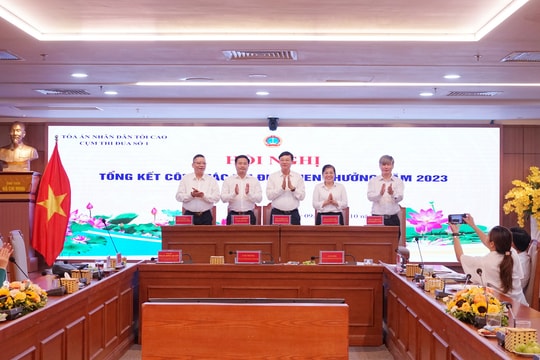 Cụm thi đua số I TAND: Gắn công tác thi đua với nhiệm vụ chuyên môn