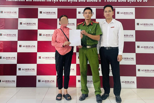 Ngăn chặn người phụ nữ chuyển tiền cho kẻ lừa đảo