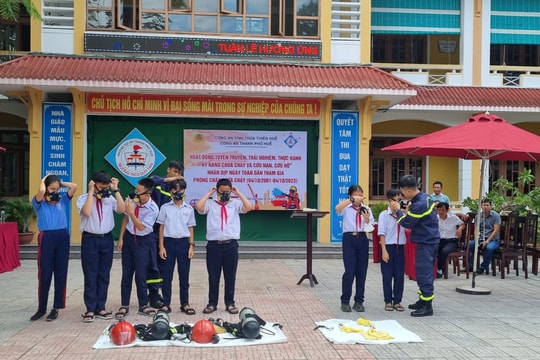 Tuyên truyền, trải nghiệm, thực hành PCCC cho học sinh, sinh viên
