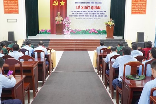Thừa Thiên Huế xuất quân tìm kiếm hài cốt liệt sĩ tại nước bạn Lào