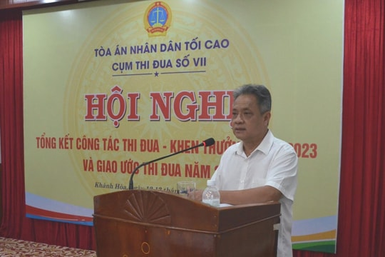 Cụm thi đua số VII TAND tổng kết công tác thi đua năm 2023