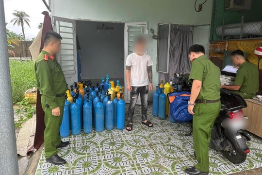 Lên mạng đặt mua hơn 100 bình khí cười về bán kiếm lời