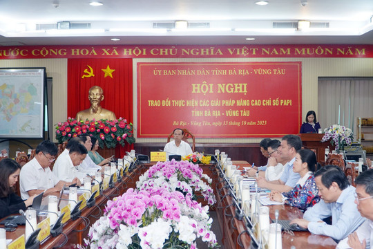 Bà Rịa - Vũng Tàu: Chú trọng nâng cao chỉ số hiệu quả và quản trị hành chính công