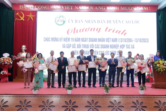 Cao Lộc – Lạng Sơn: Gặp gỡ Doanh nghiệp nhân kỷ niệm ngày Doanh nhân Việt Nam