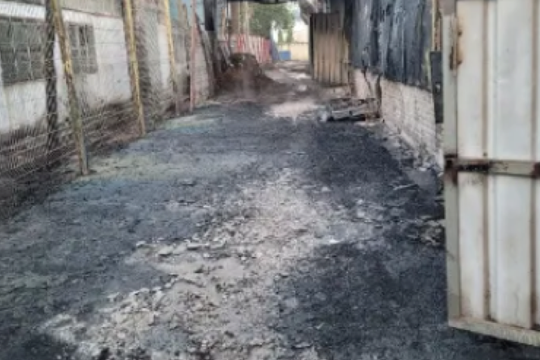 Cháy tại Khu công nghiệp ở Hải Phòng lúc  sáng sớm