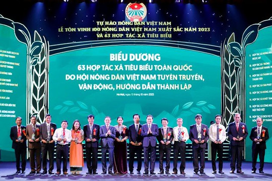 Tôn vinh 100 Nông dân xuất sắc, 63 Hợp tác xã tiêu biểu