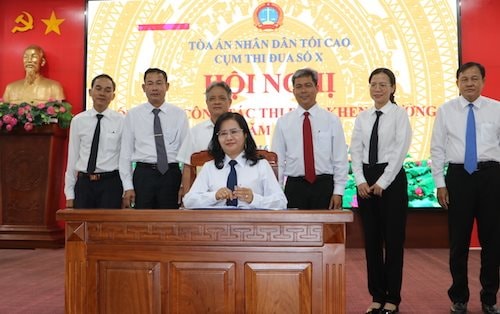 Cụm thi đua số X TAND: Giải quyết trên 62.000 vụ, đảm bảo đúng người, đúng tội, đúng pháp luật