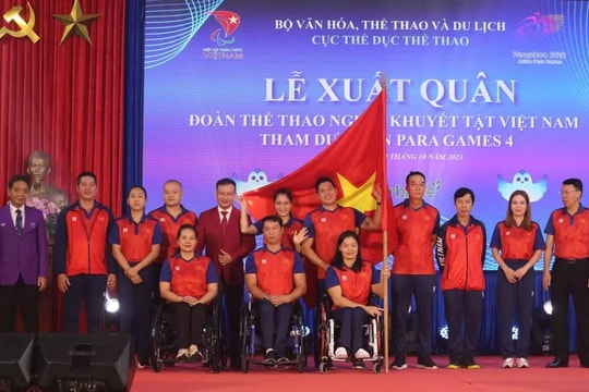 Đoàn thể thao Việt Nam sẵn sàng chinh phục thử thách tại Asian Para Games 4