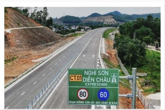 Tạm dừng khai thác cao tốc Bắc - Nam từ nút giao Nghi Sơn đến Quỳnh Vinh
