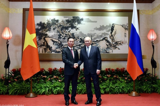 Chủ tịch nước Võ Văn Thưởng gặp Tổng thống Liên bang Nga Vladimir Putin
