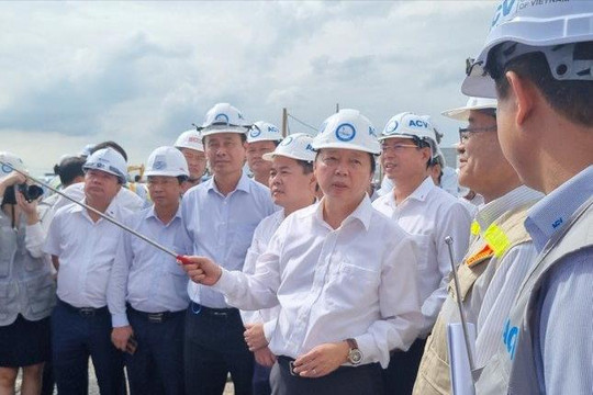 Phó Thủ tướng yêu cầu đẩy nhanh tiến độ thi công dự án sân bay Long Thành