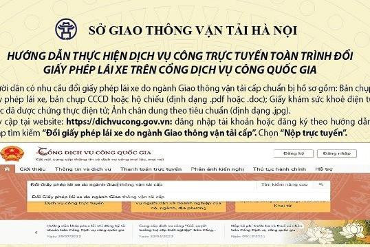 Hướng dẫn đổi giấy phép lái xe trên cổng dịch vụ công quốc gia