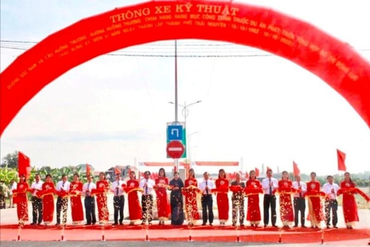 Thái Nguyên: Thông xe cầu Huống Thượng lớn nhất tỉnh