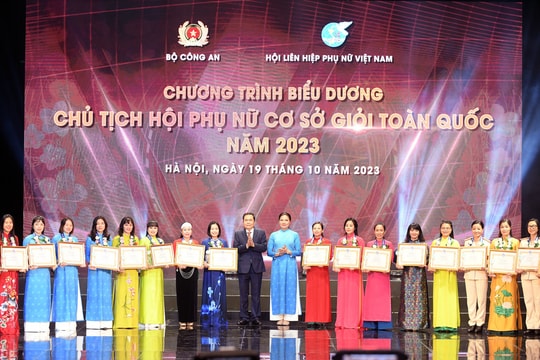 Biểu dương gần 300 Chủ tịch Hội Phụ nữ cơ sở giỏi trên cả nước