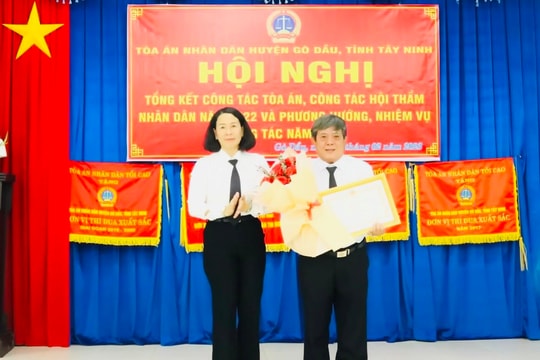 TAND huyện Gò Dầu : Đẩy mạnh phong trào thi đua, hoàn thành tốt nhiệm vụ
