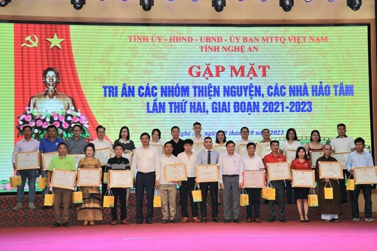 Nghệ An: Hơn 230 tỷ đồng ủng hộ công tác an sinh xã hội