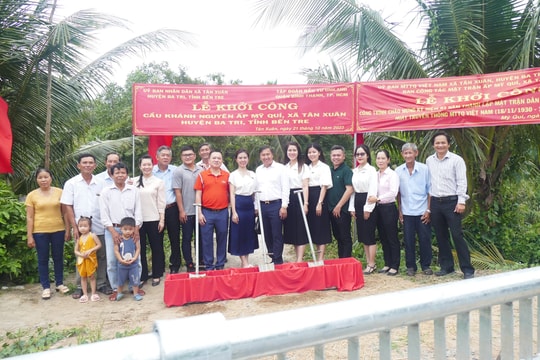Khởi công cầu Khánh Nguyên phục vụ bà con nghèo Bến Tre