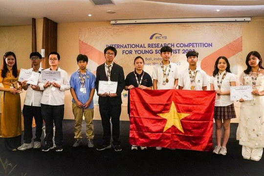 Học sinh Việt Nam đạt thành tích cao tại cuộc thi nghiên cứu khoa học quốc tế
