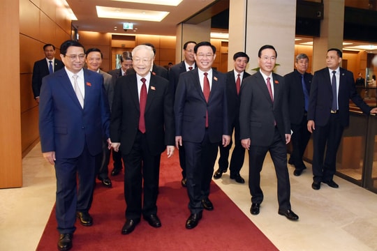 Một số hình ảnh Khai mạc trọng thể Kỳ họp thứ Sáu, Quốc hội Khóa XV