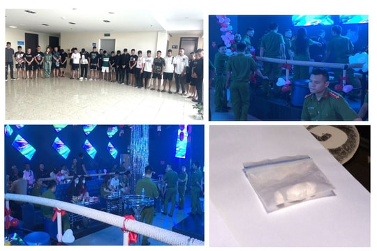 Đột kích JP Club phát hiện hàng chục đối tượng đang phê ma túy