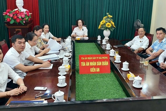 Năm 2023, TAND quận Kiến An hoà giải thành 289/408 vụ việc