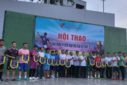 Học viện Tư pháp TP.HCM khai mạc Hội thao mừng ngày 20/11