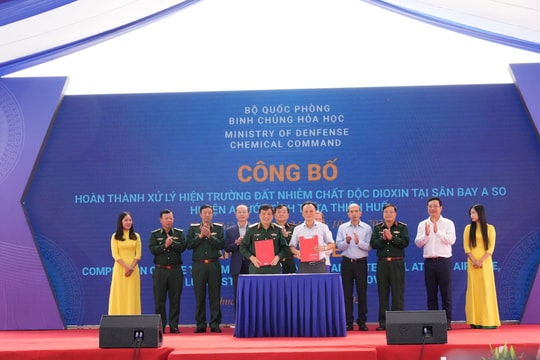 Hoàn thành xử lý đất nhiễm chất độc dioxin tại sân bay A So, huyện A Lưới