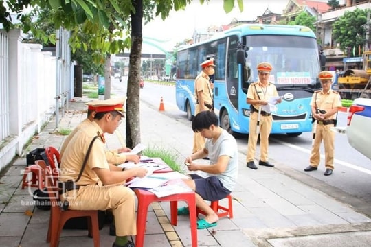 TP Thái Nguyên xử lý gần 180 xe khách vi phạm