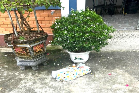 Nghệ An: Phát hiện cháu bé bị bỏ rơi trước cổng nhà dân