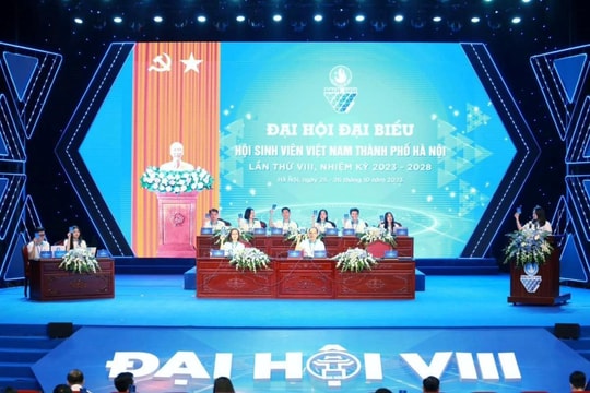 Khai mạc Đại hội đại biểu Hội Sinh viên Việt Nam TP Hà Nội lần thứ 8